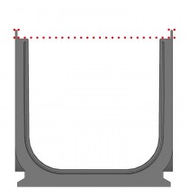 ANIVEAU TECHNIQUE  RECYFIX®PRO avec cornières intégrées en polypropylène de 20 mm de haut.