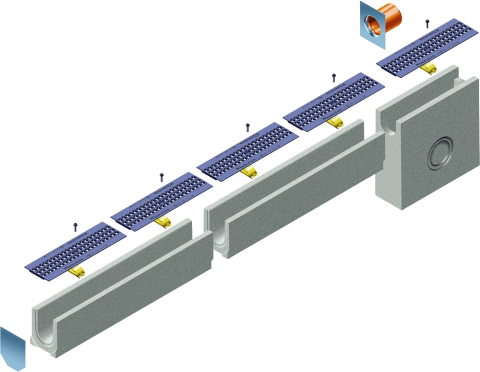 Drainage linéaire FASERFIX STANDARD